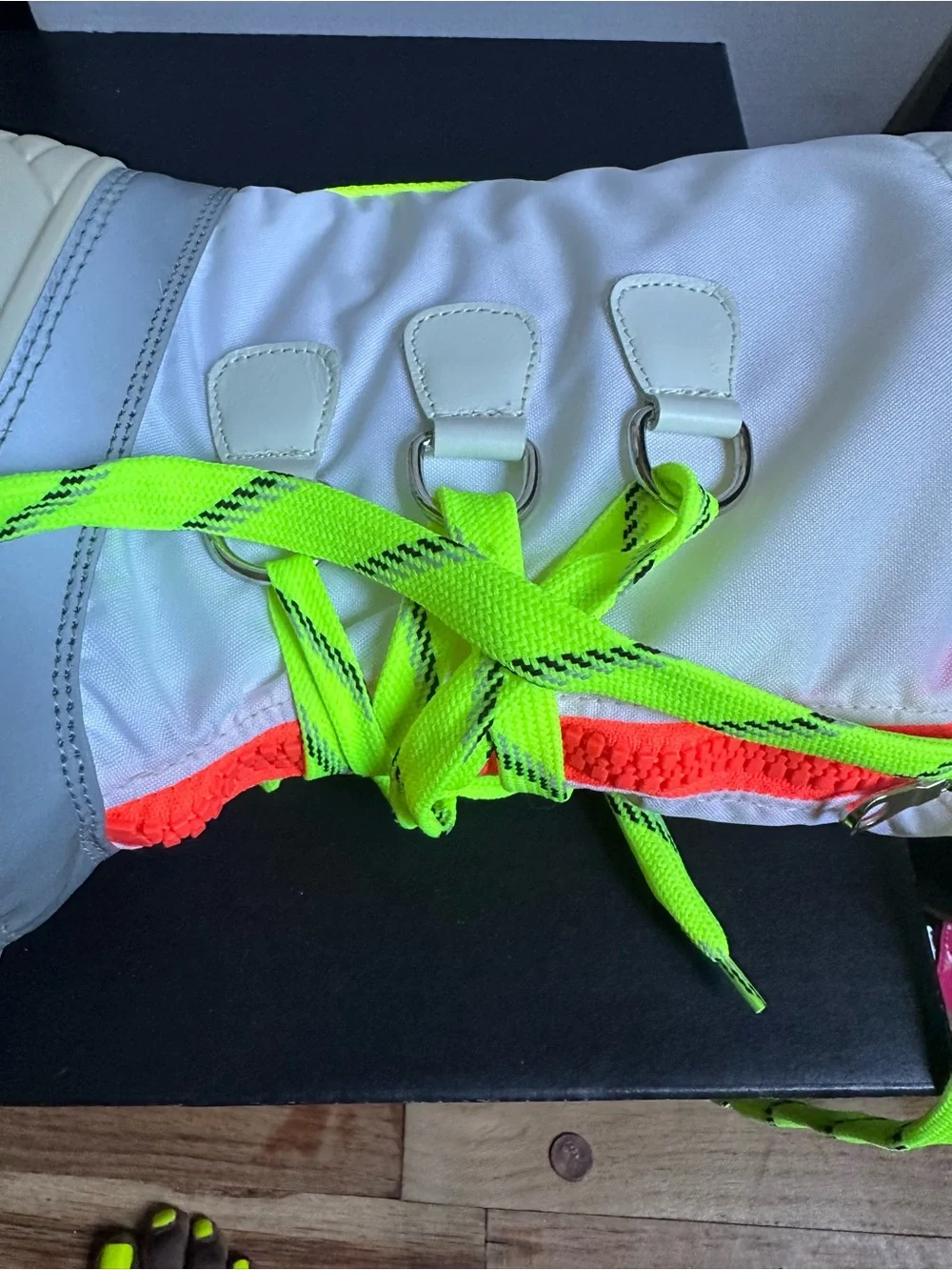 DSQUARED2  Neon Yellow & White Waterproof Snow Boots